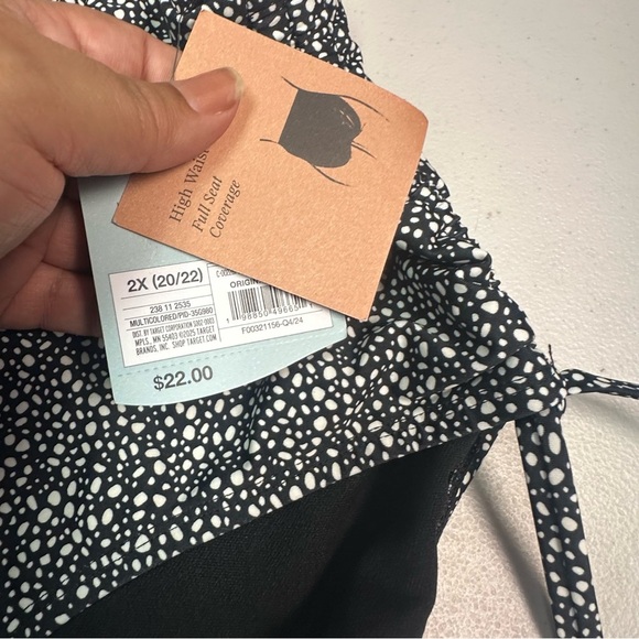 Shade & Shore Black and White Polka Dot Bikini Bottom - Picture 3 of 6